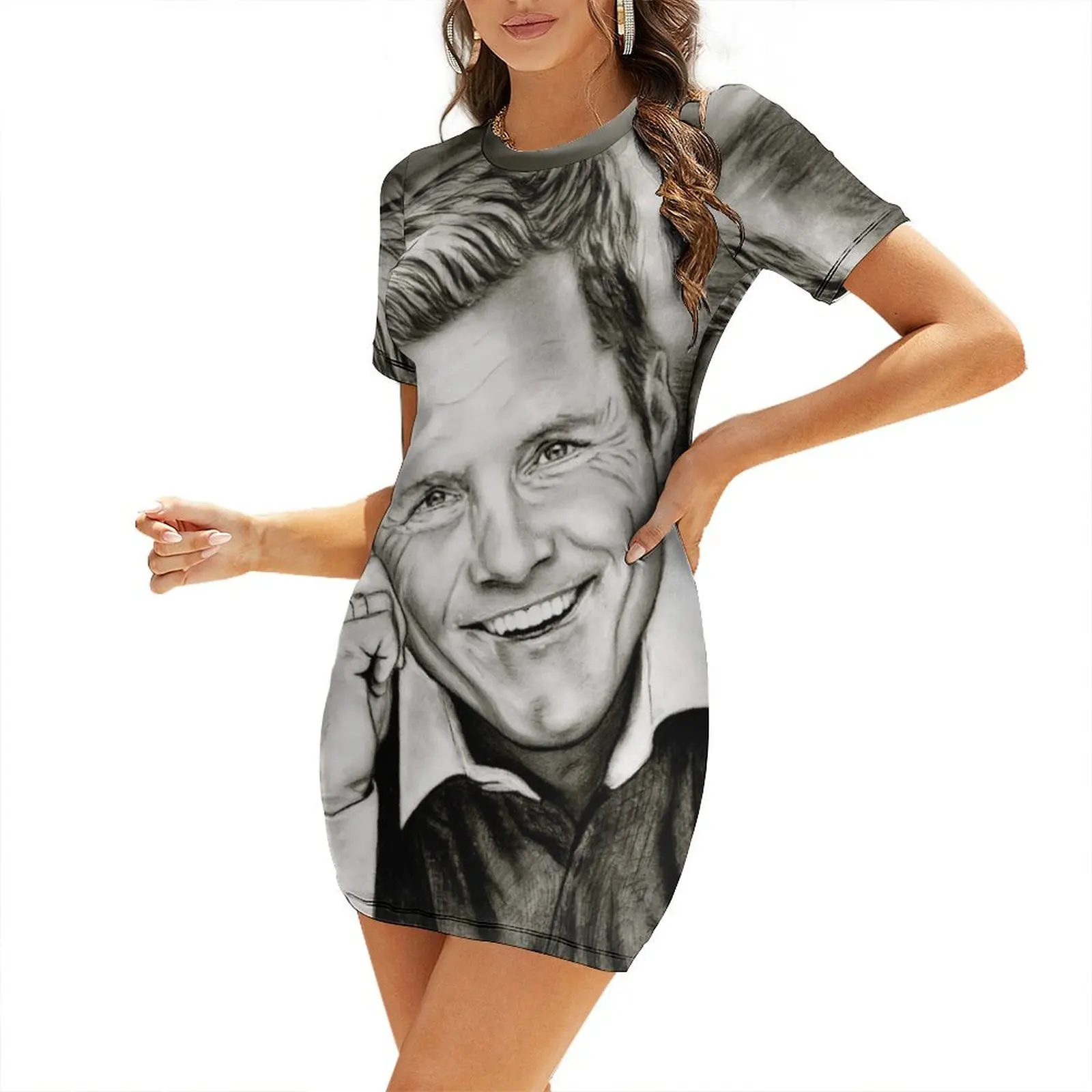 

Dieter in Black and White Short Sleeved Dress fairy dress luxury woman evening dress Clothing female Female