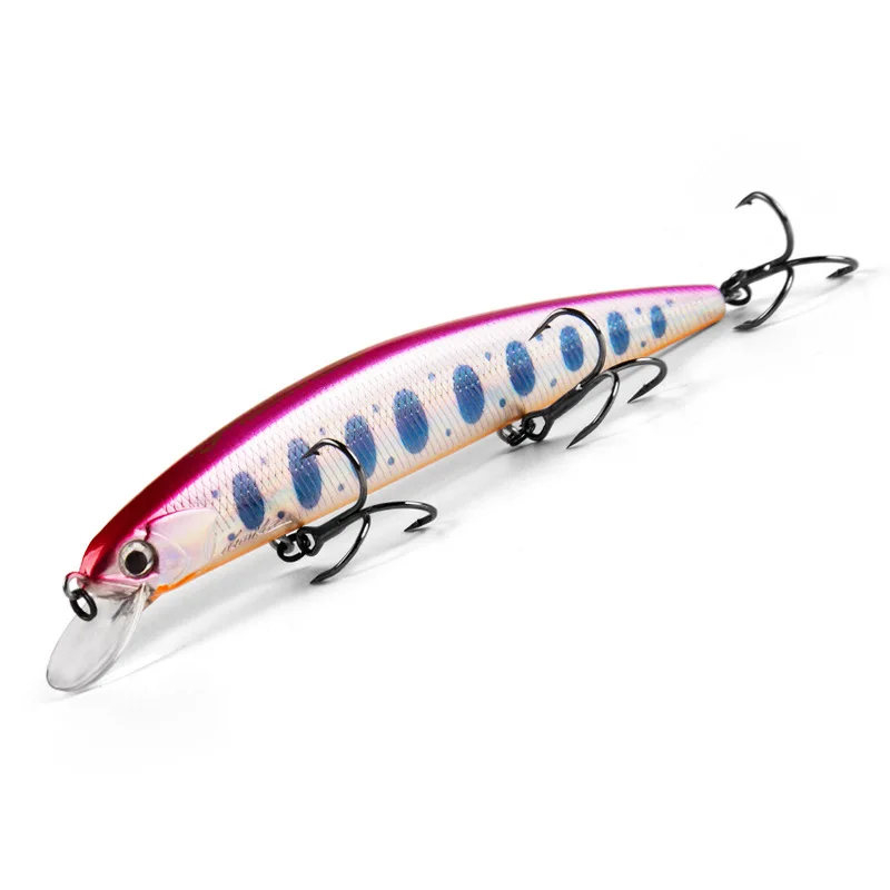 D130 BEARKING Artificial Fishing Lures Minnow Quality Wobblers Baits 13cm 21g Suspending Hot Model Crankbaits Popper fishing lure carp fishing bait