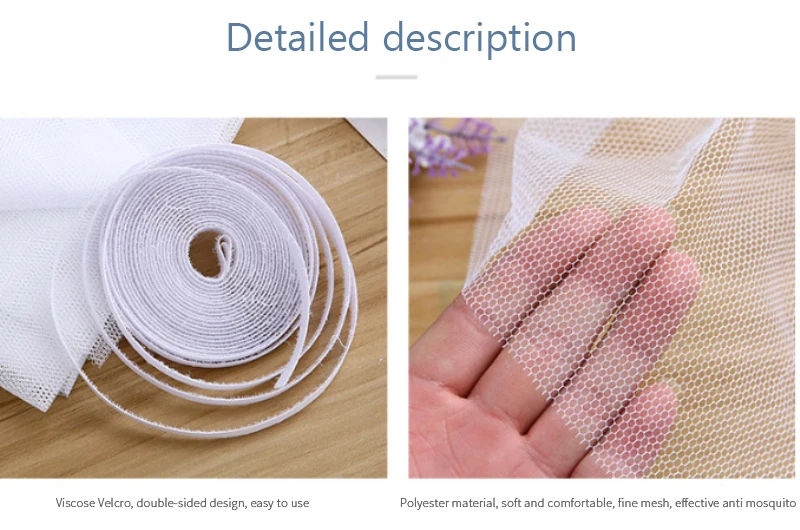 Description Picture 5 of itemAnti Mosquito Window Net Insect Mesh Window Screen Net Indoor Mesh Bug Mosquito Net Invisible White Summer Against Flies