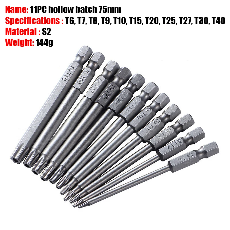 11PCS Torx Screwdriver Bits Set Security Tamper Proof