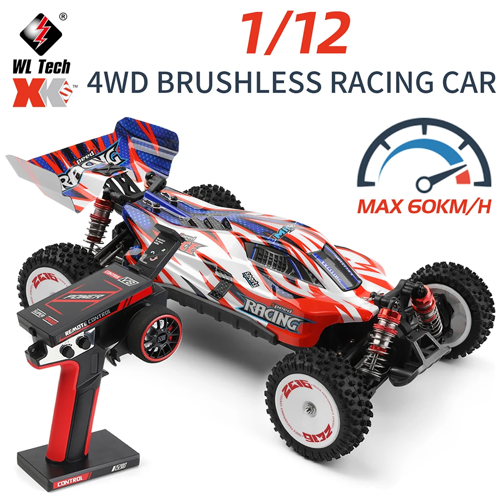 

WLtoys 124008 60KM/H 4WD High Speed RC Car 1/12 3S Professional Fast Racing Car Brushless Electric Off-Road Drift