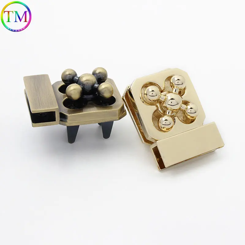 10 Pieces Metal Lock Clasp Swivel Twist Locks Buckles Diy Bags Hardware Twist Turn Lock Parts Decorating Bag Lock Accessories