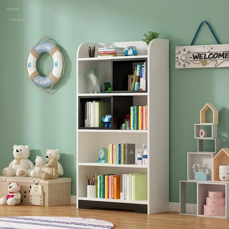 Semplici librerie per bambini pavimento per la casa libreria per bambini  camera da letto librerie soggiorno nordico libreria multistrato - AliExpress