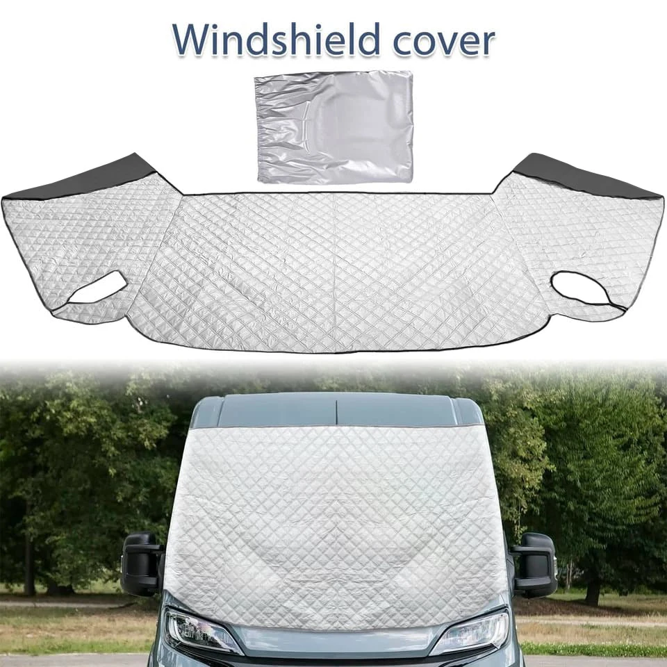 1 Stück Wohnmobil-Thermo-Windschutzscheibenabdeckung, Verdunkelungsrollo für Fiat Ducato, Peugeot Boxer, Citroen Relay