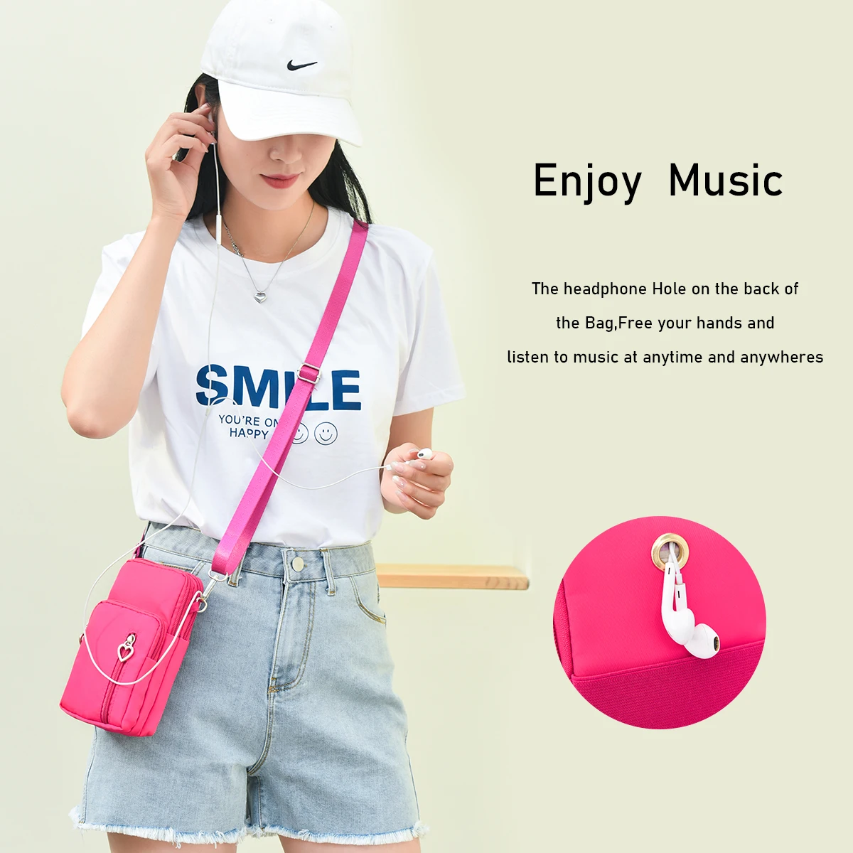 Universal Mobile Phone Bag For Samsung/iPhone/Huawei/HTC/LG Case Wallet Outdoor Sport Arm Purse Shoulder Bag Women Phone Pouch