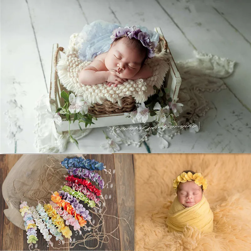 Newborn Photography Props Flower Headband Baby Hairband Infantil Photo Shoot Accessories Handmade Headwear Big Petal Design