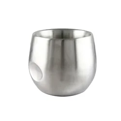 Double Layer Insulated Stainless Steel Mug for Hot Beverages and Outdoor Adventures (Silver)