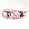 Anime Demon Slayer Braided Bracelet Cosplay Season 3 Swordsmith Village Prop Kamado Tanjirou Nezuko Figure Couple Bracelets Gift 3