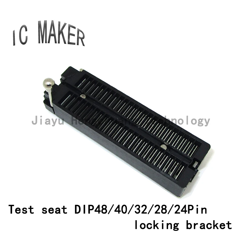 IC test base DIP48 DIP40 DIP32 DIP28 DIP24 lock bracket movable socket microcontroller chip base programming programming