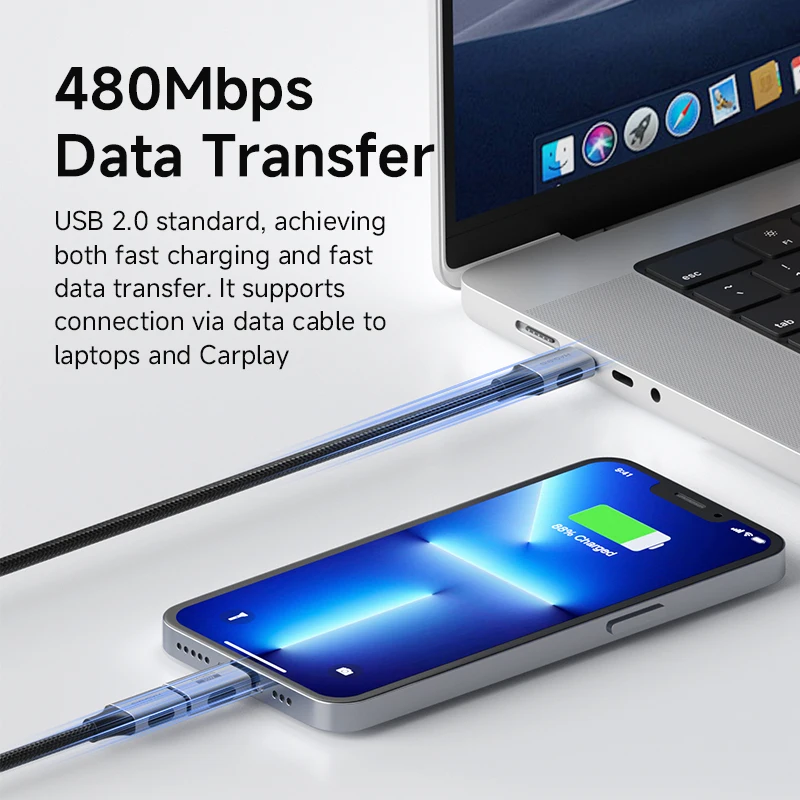Hagibis USB C-라이트닝 어댑터 남성-여성 충전 변환기 iPhone 13/14 Pro Max 이어폰 충전용 데이터 전송