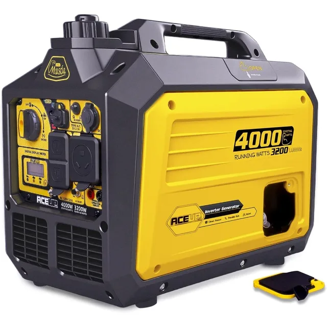 4000W Portable Inverter Generator Gas Powered Quiet RV Ready 5