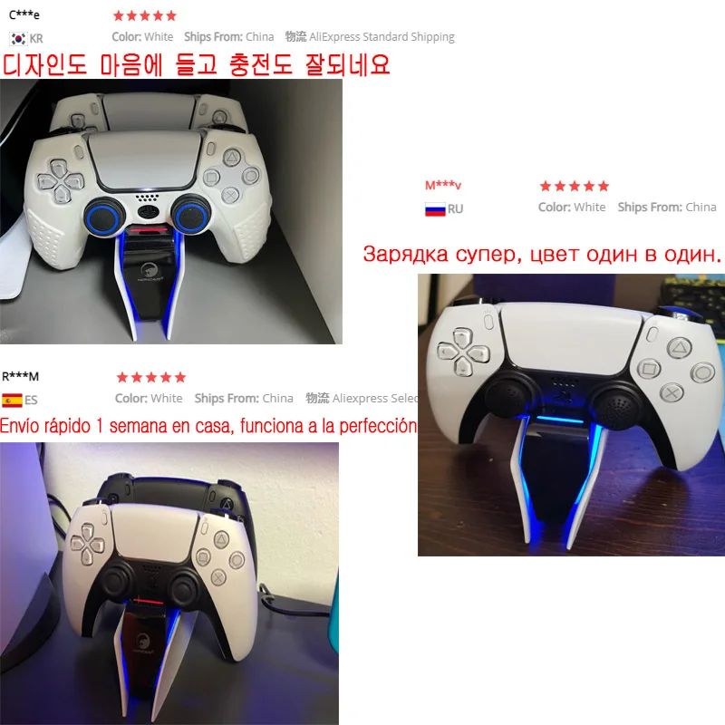 Ps5ワイヤレスコントローラー用のデュアル急速充電器,sony ps5