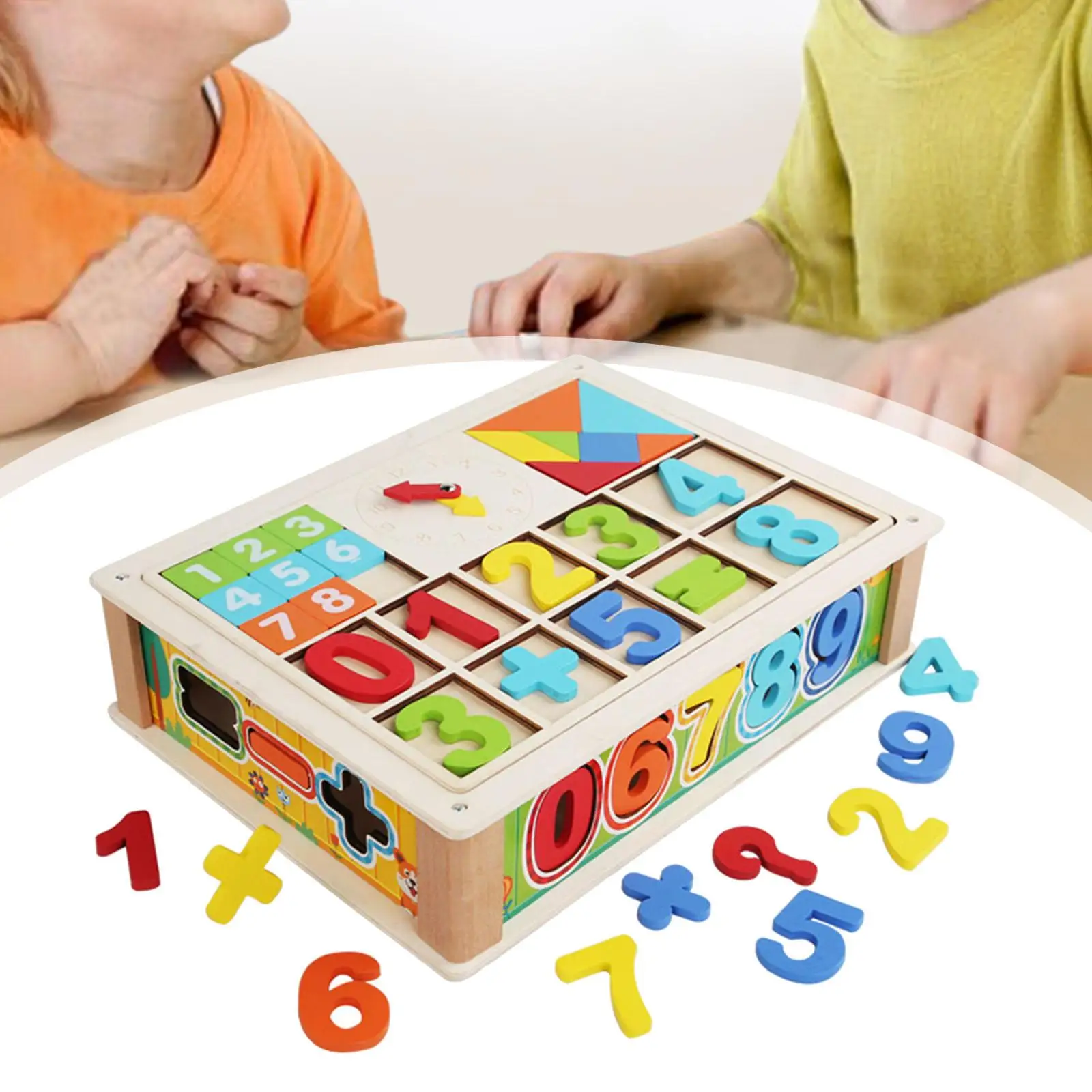 Counting Learn Boxes Set Addition Early Development Wooden Toys Maths Games