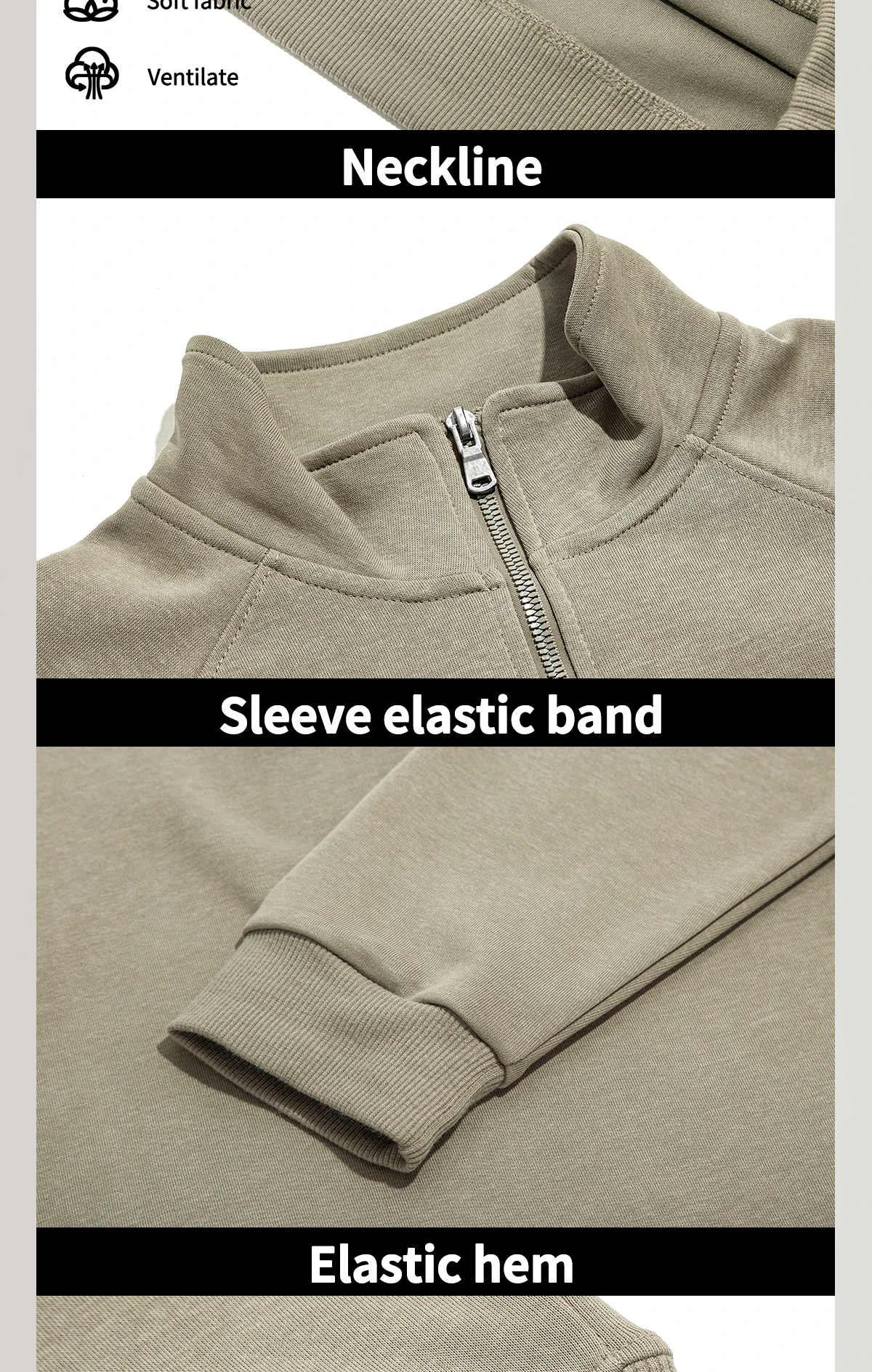 CHCH Men's Sweatshirt Casual Half Zipper Design Men's Long Sleeved Sweatshirt Autumn Fashion Classic Versatile Men's Pullover