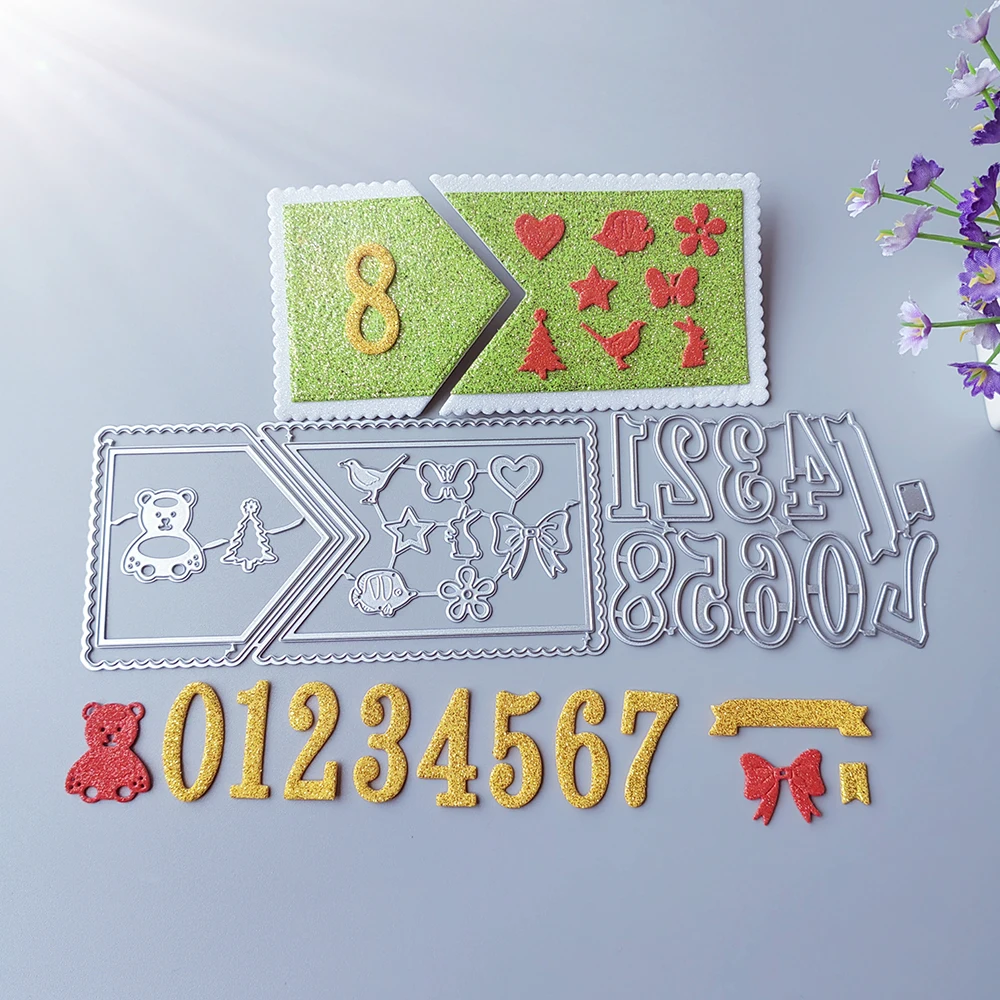 

New Learning Cards and Numbers cutting dies scrapbook decoration embossed photo album decoration card making DIY crafts