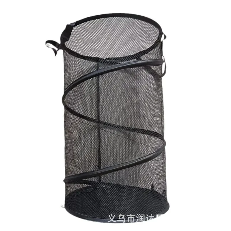 Large Oxford Foldable Dirty Cloth Basket Convenient Floor standing Mesh Breathable Handheld Cloth Foldable Storage Basket 5