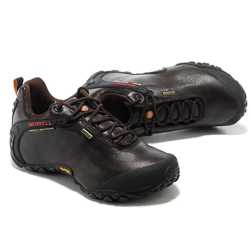 야외 활동을 위한 최고의 선택, Merrell GORE-TEX 남성용 정품 가죽 하이킹 신발