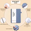 Spiral Password Keeper Book 56 Sheets Alphabetical Tabs Notebook PU Leather Cover Pen Holder Secure Internet Password Organizer 2