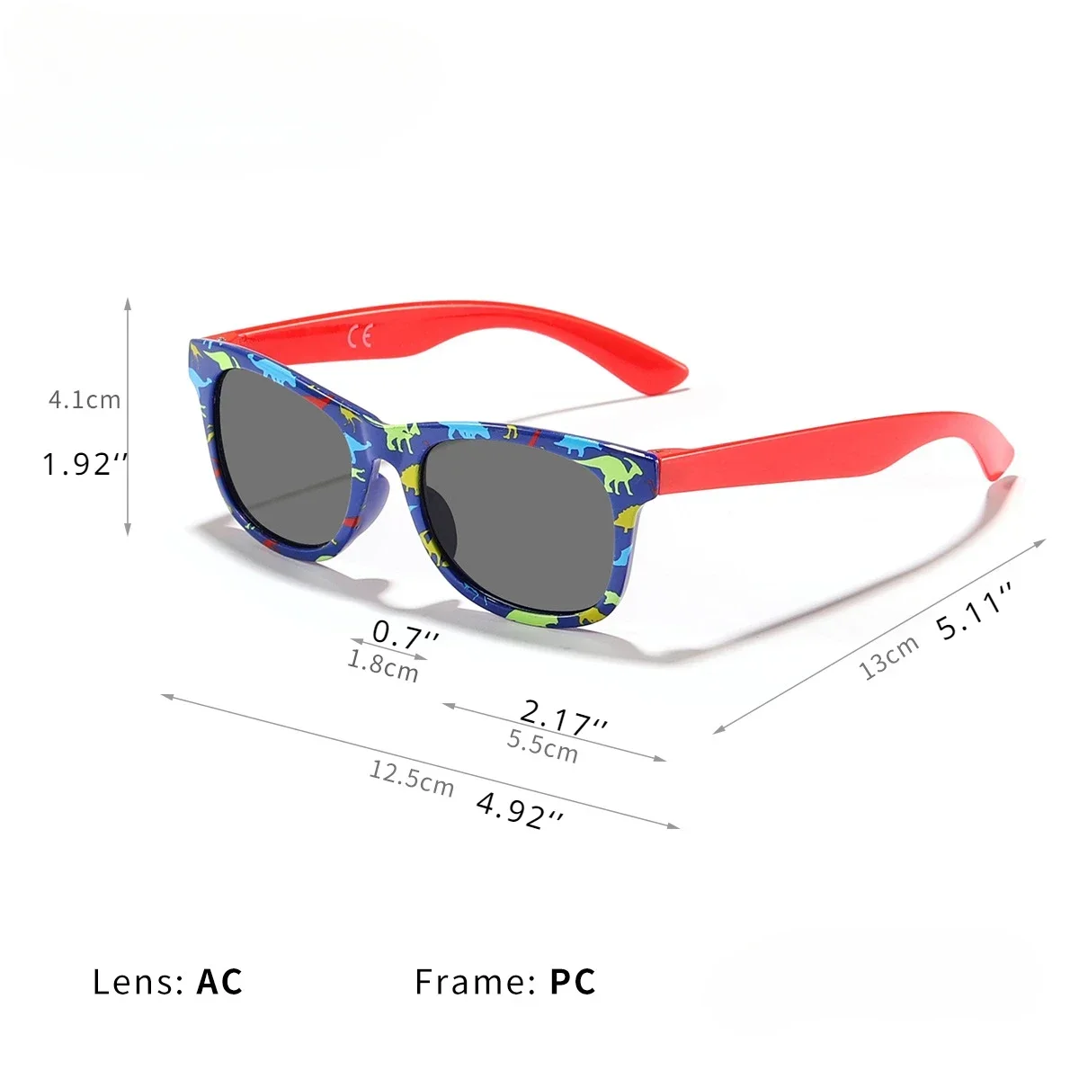 Summer New Dinosaur Square Children's Outdoor Sunshade Sunglasses Kids Cartoon Cute Baby Trendy Sun Glasses Girls Boys Eyewear kids sunglasses