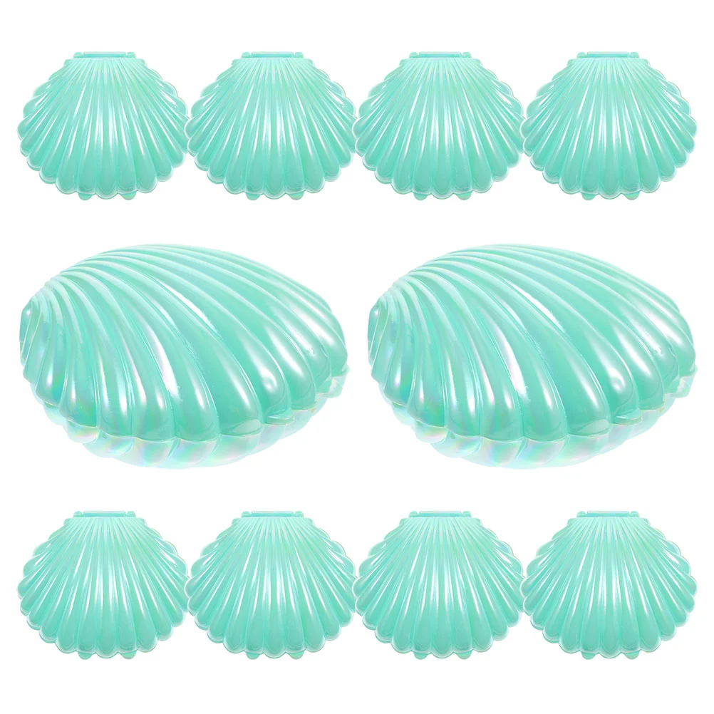 

Plastic Shell Shaped Candy Boxes Biscuit Case Jewelry Storage Boxes Wedding Birthday Baby Shower Gift Box Party Favor