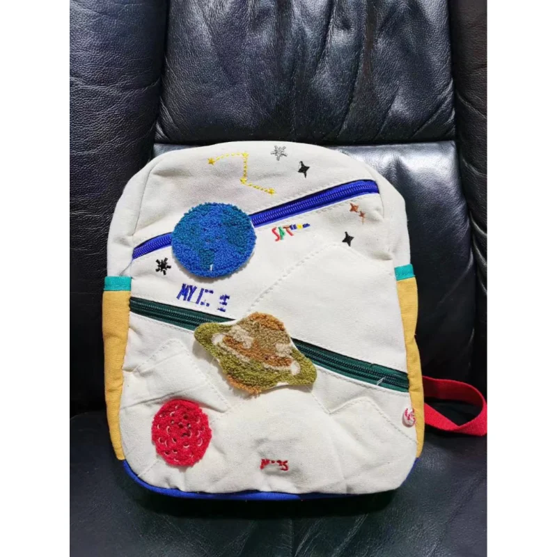 Personal isierte Stickerei Kinder Raum Rucksack Astronaut Kleinkind Rucksack Kinder Planet Rucksack kleine Kinder Raum Rucksack