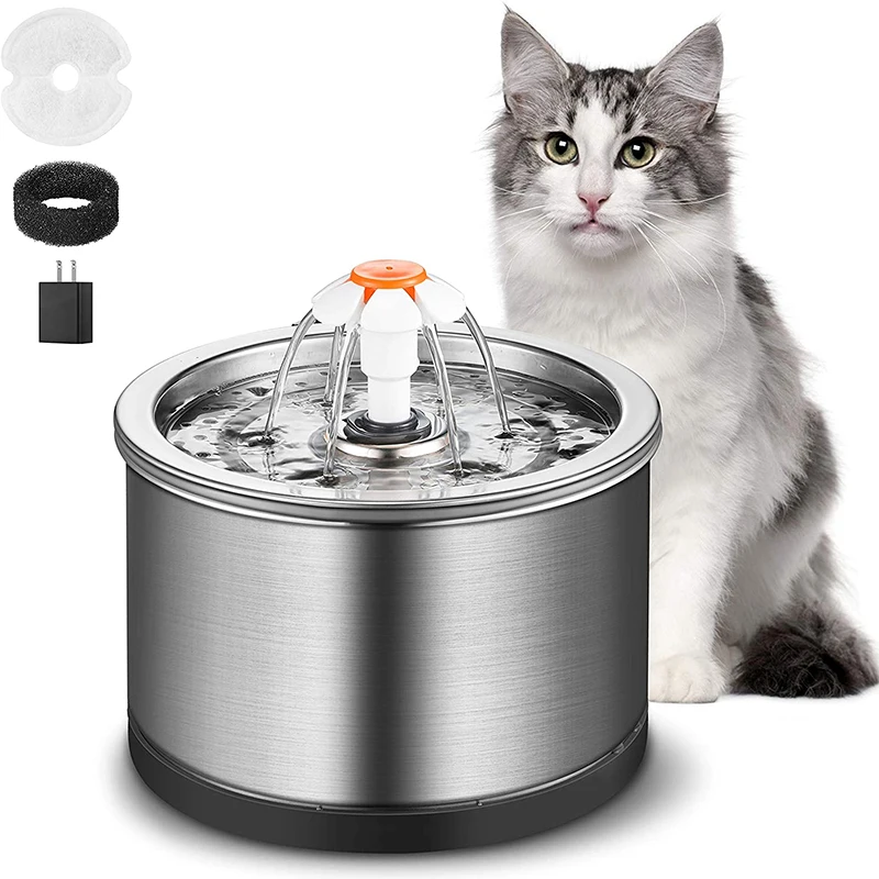 Automatic Cat Water Fountain with Faucet Sensor Drinking Fountain for