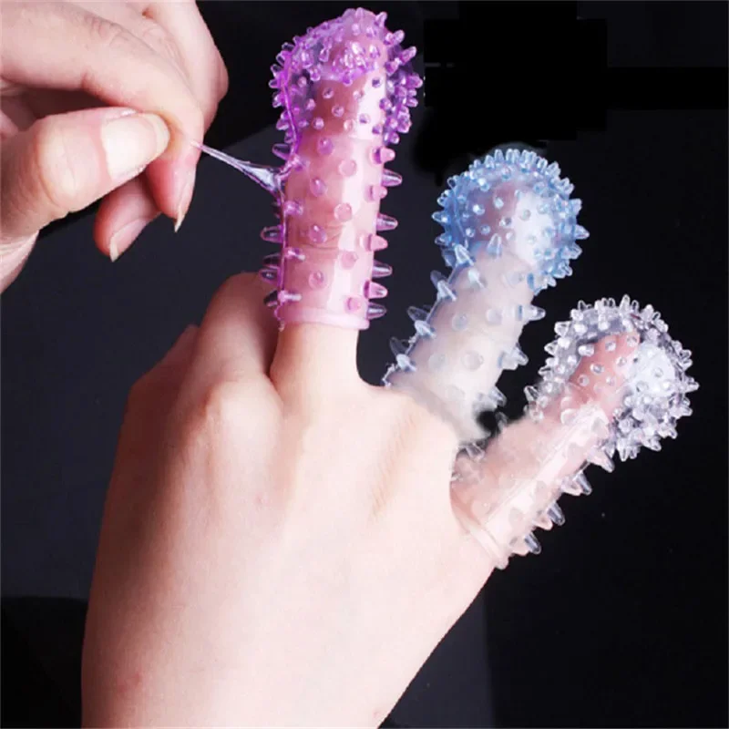 Soft Rubber Flirting Gloves Clit G-Spot Stimulator Sex Toys for Couples