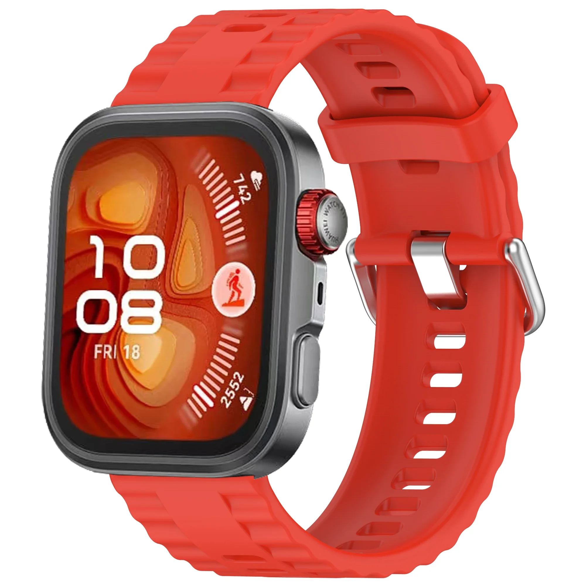 Enhanced Silicone Strap for Sports Smartwatch Replacement Wristband