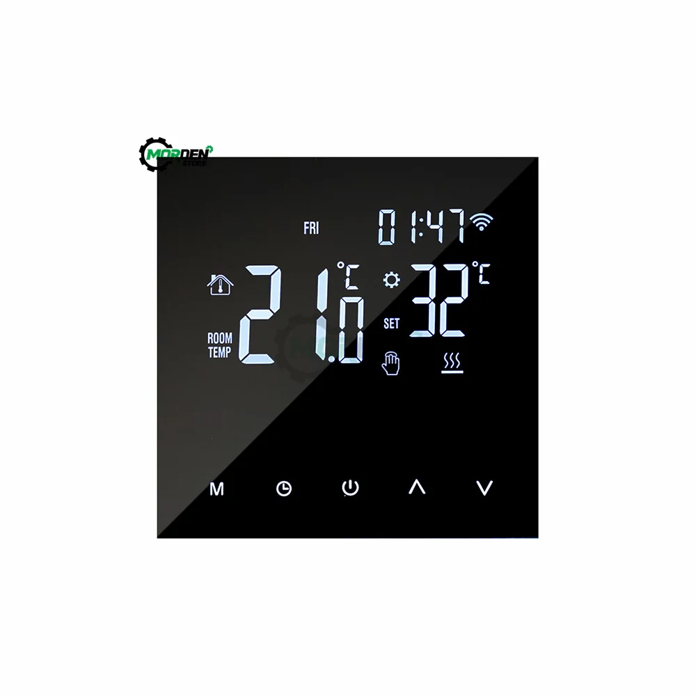 

Tuya WiFi Smart Thermostat Electric Floor Heating Water/Gas Boiler Temperature Remote Controller for Google Home Power Supply