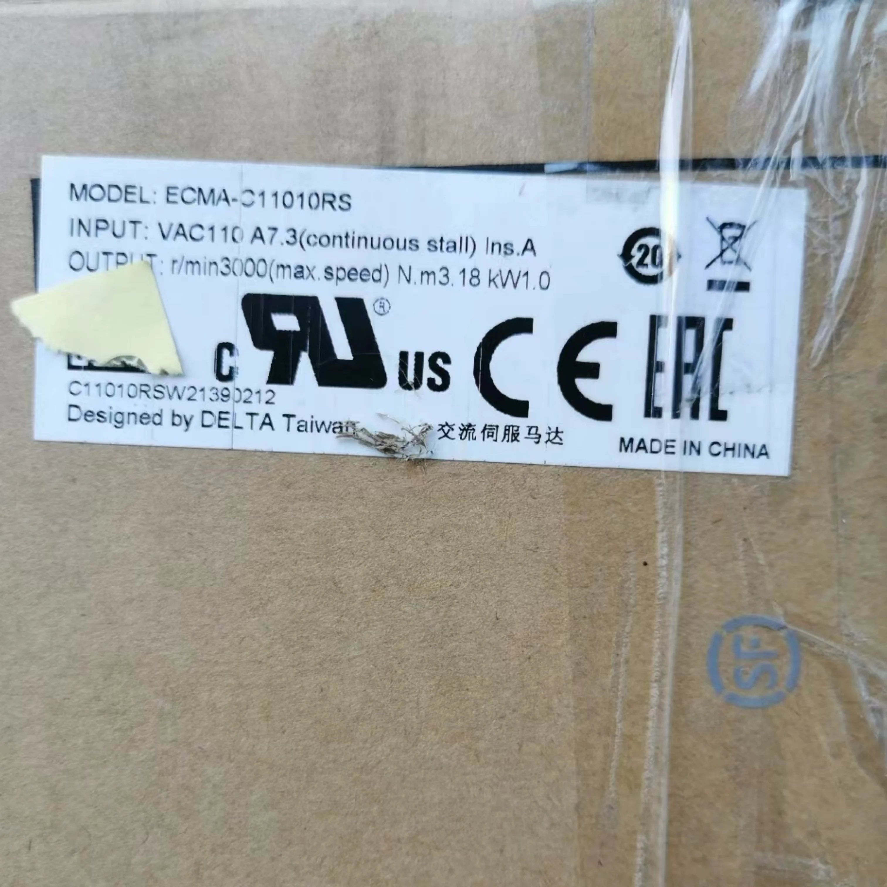 ECMA-C11010RS 서보 모터 새로운 원본