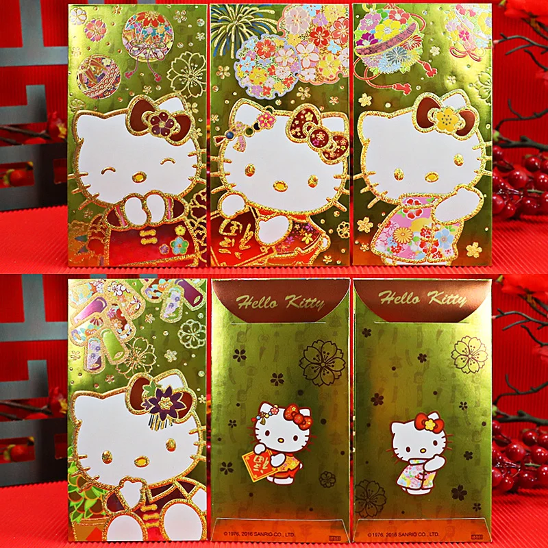 Hello Kitty Happy New Year Money Envelope Cheongsam Dress
