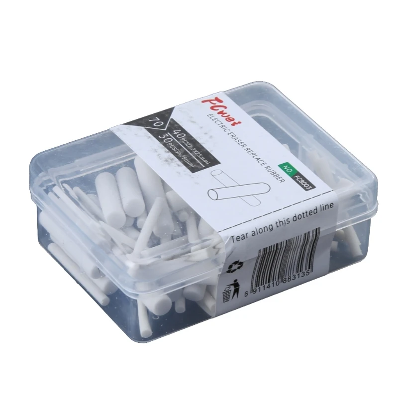 

70Pcs Electric Eraser Refills Small Large Eraser Refills Diameter 2.3mm/5mm