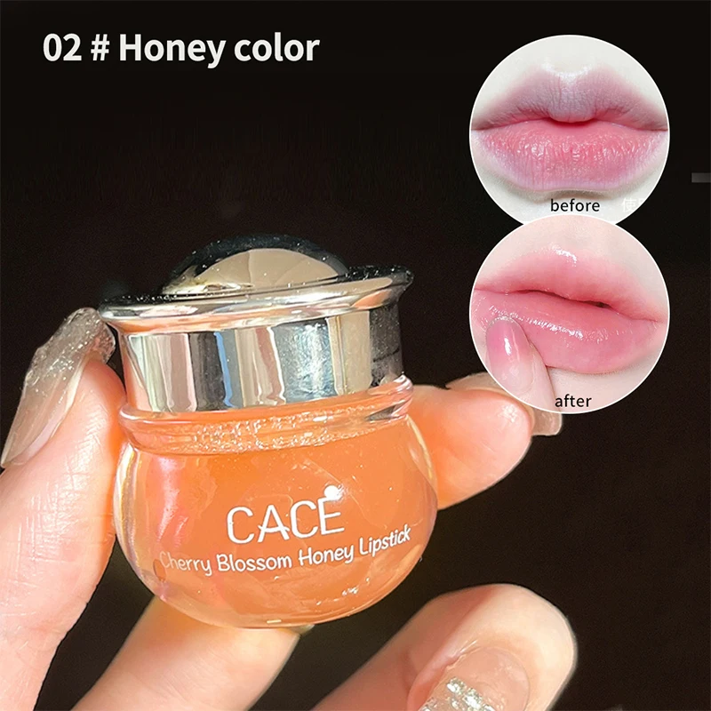 Cherry Blossom Honey Lip Balm Hydrating Plumping Glossy Finish Non-Sticky