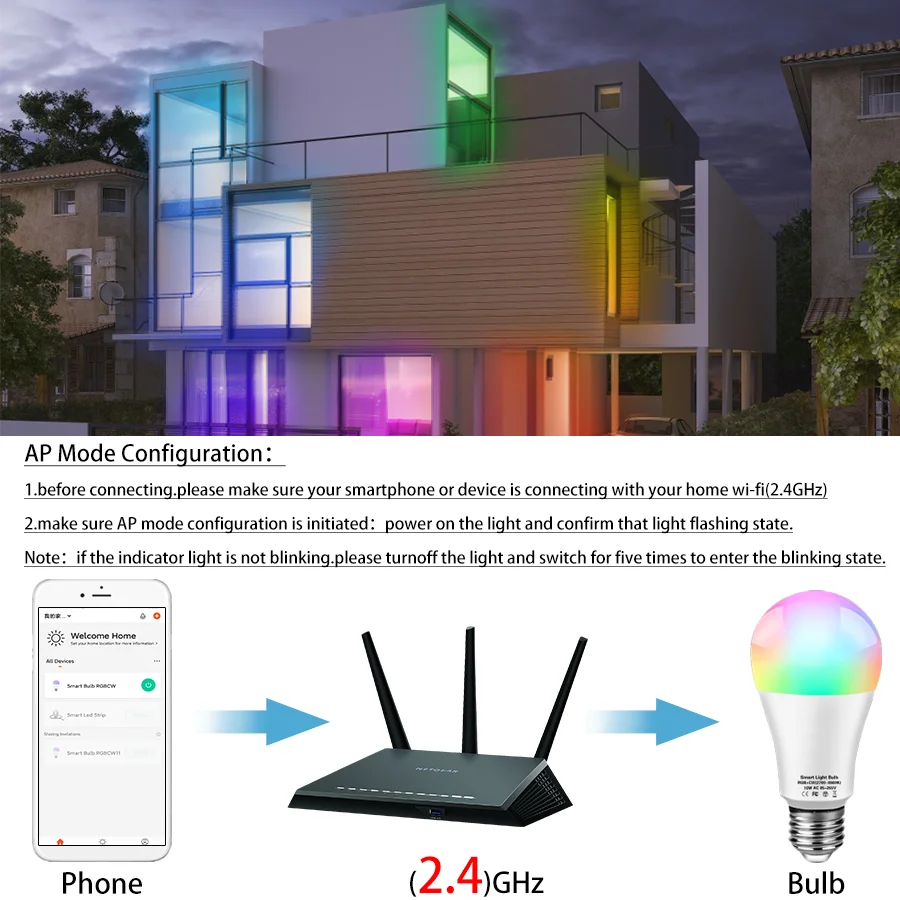 Alice Smart Light Bulb Led Bulb E27 Smart Lamp Home 15W Wifi RGB Alexa Tuya Yandex Station Voice Control Dimmable 220V 110V smart led light bulb
