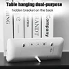 Digital Wall Clock Electronic Wall Mounted LCD Disply Clocks Multifunctional Temperature and Time Week Display Alarm Clock White 5