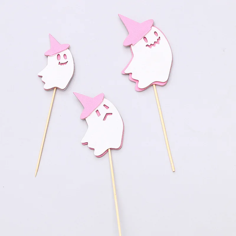 JeVenis Décoration De Gâteau Effrayante Rose Pour Halloween