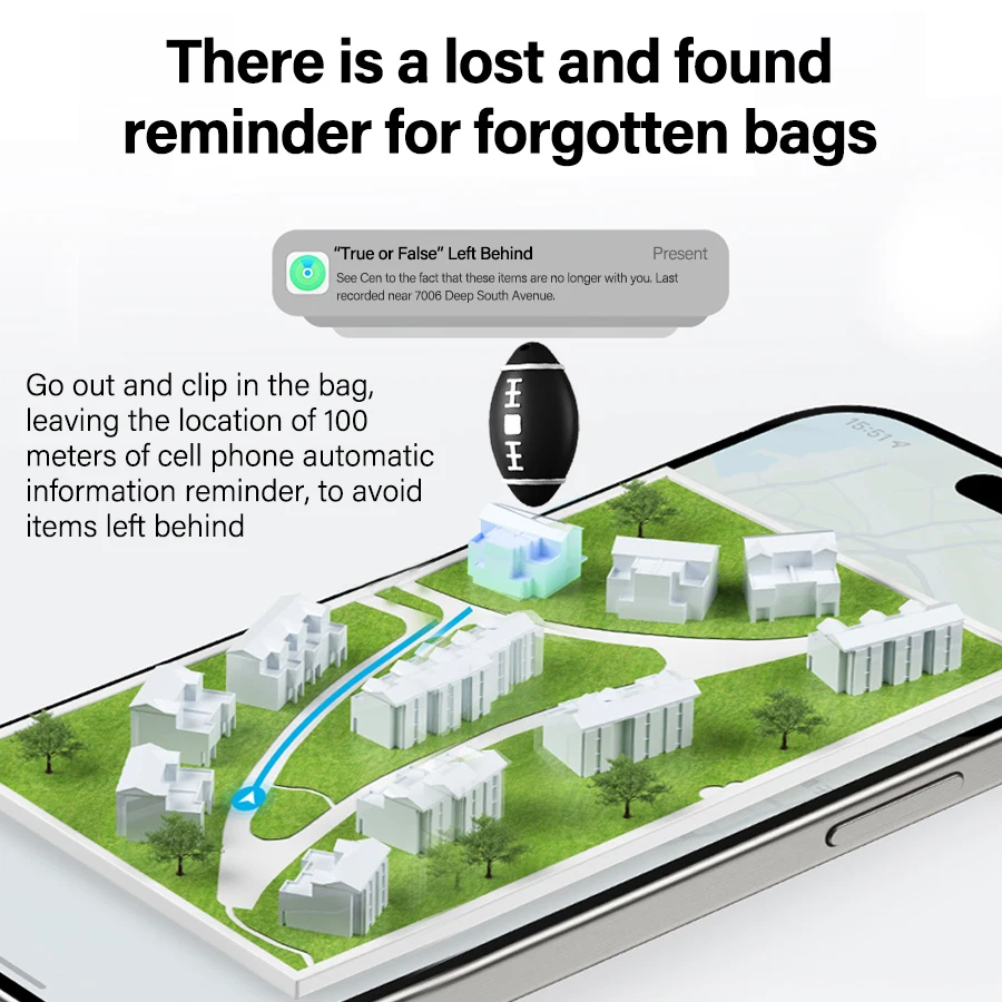 Bluetooth GPS Tracker Smart Tag Anti Lost Locator for iPhone IOS Find My APP Pet Kids Wallet Luggage Car MIF Key Finder Rugby