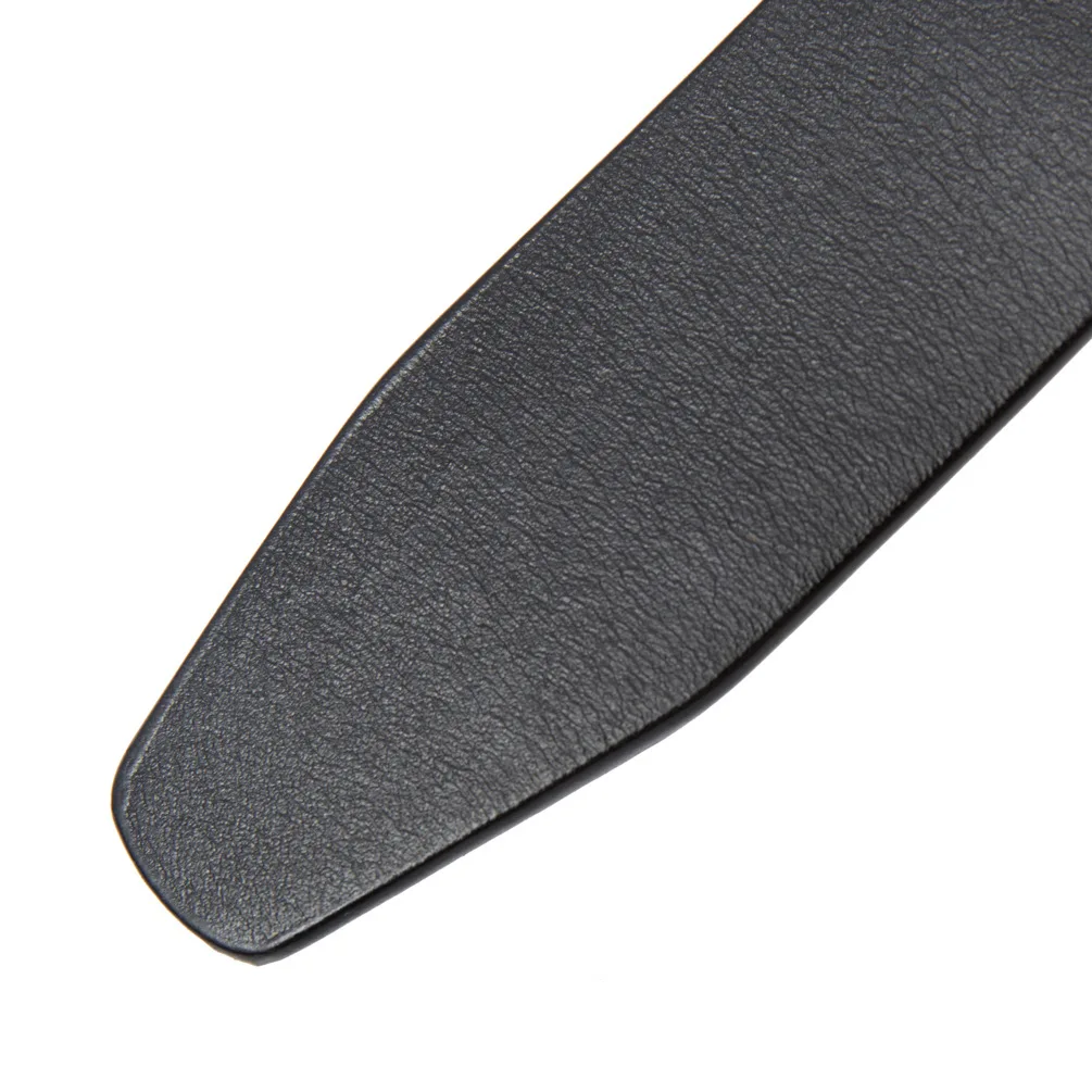 Men's Automatic Buckle Belts No Buckle Black Tan Brown Genuine Leather Belt For Men Luxury 3.5cm Width Holeless Male Strap