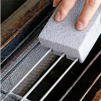New Barbecue Cleaning Stone BBQ Grill Cleaning Brush Brick Block Pumice Brick For Barbecue Rack Outdoor Kitchen BBQ Tools