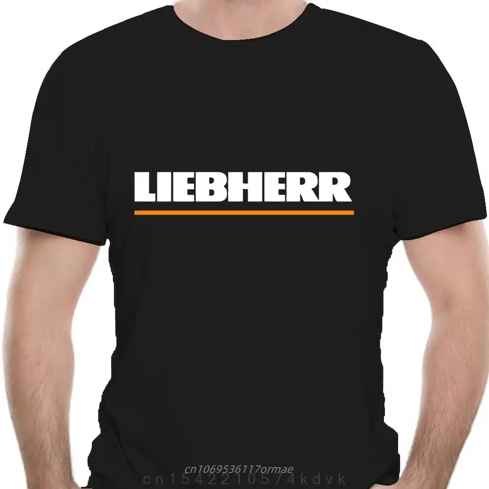 Liebherr Construction Vehicle Crane T-Shirt Nera Unisex