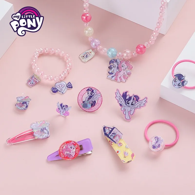 My Little Pony The Movie Boîte à Bijoux Avec Accessoires : 2 Pinces à Cheveux, 1 Anneau, 1 Porte-Tresses, 1 Bracelet, 1 Brosse à Cheveux 18 X 11,5 X 7 Cm