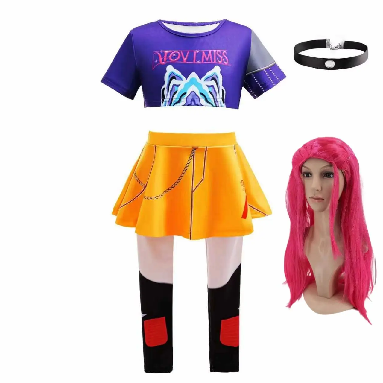 Halloween Karneval Kinderkosten Geburtstagsfeier Familie Cosplay Kostüm 3PS Mädchenanzug Koreanischer Trend Hip-Hop Idol Rollenspielanzug