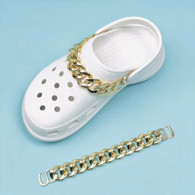 New Crocs Charms luxury Brand Shoes Chains Adult kids Shoe Decoration  Detachable for Reuse DIY Cros