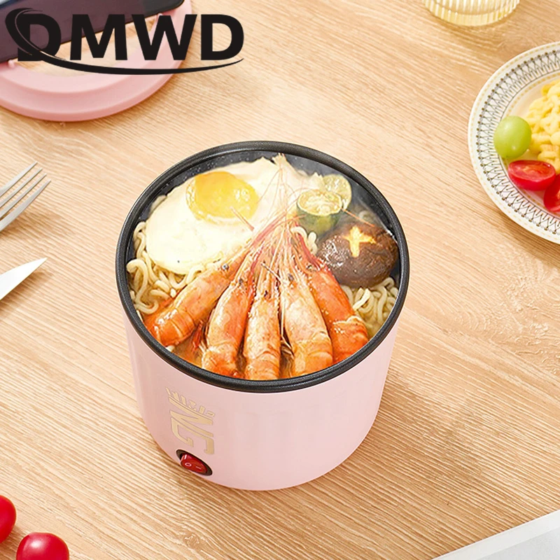110V/220V Electric Hot Pot Multifunction Rice Cooker Skillet Instant Noodle Pot Porridge Soup Stew Meals Heater Frying Pan