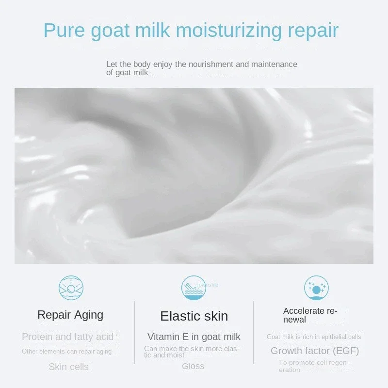 500ml Goat Milk Sunscreen Whitening Body Wash Niacinamide Brightening Shower Gels Improve Dry Rough Skin