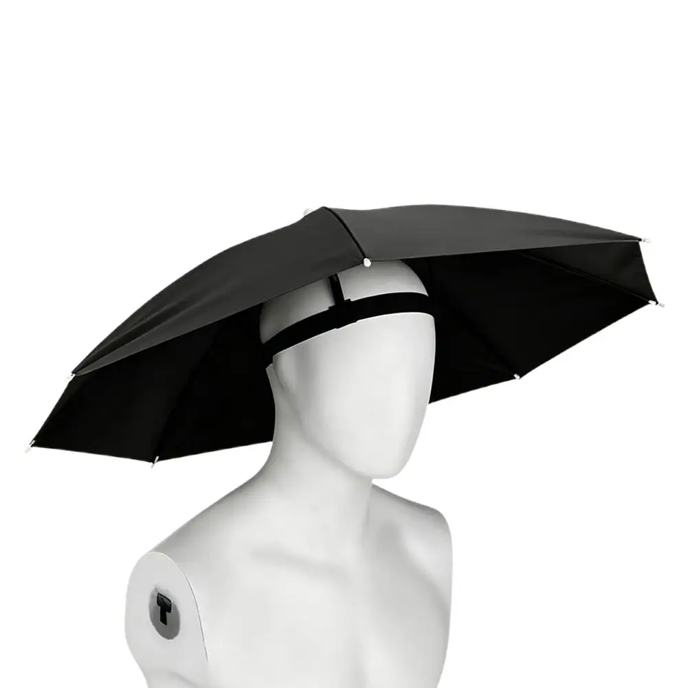 Foldable Waterproof UV Sunshade Hat - Portable Hands-Free Umbrella