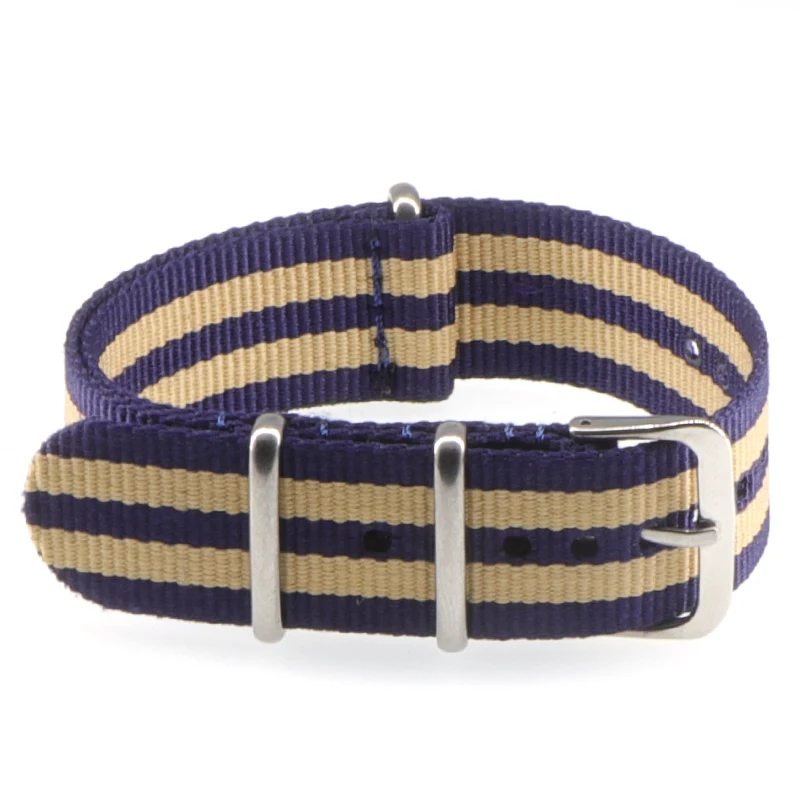 Nylon Army Sports Black Watch Strap with Belt Buckle