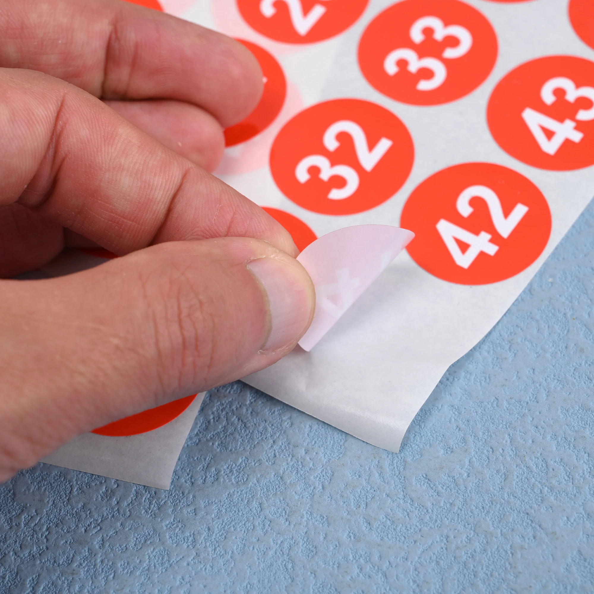 Number Stickers Self-Adhesive 1 To 50 for Inventory Storage Classification