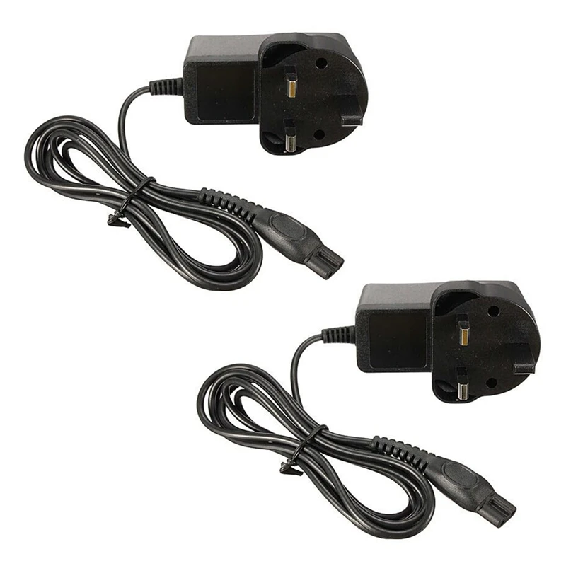

2X Power Charger Cord Adapter For Shaver Hq8505 Hq7380 Hq8500 (Uk Plug)