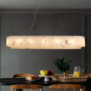 Luxury Marble Brass Pendant 1